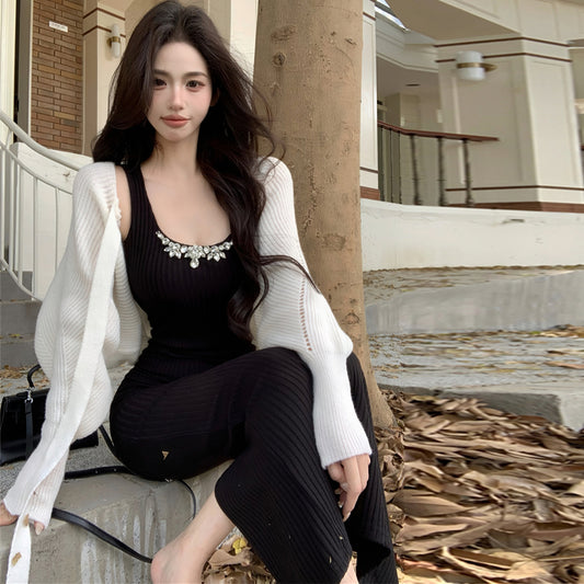 【dress】ダイヤモンドニットキャミワンピースG24417