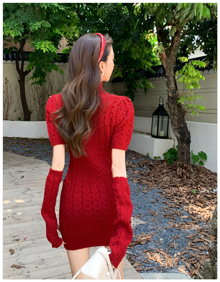 【dress】ダイヤモンドニットワンピースG24420