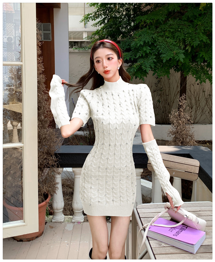 【dress】ダイヤモンドニットワンピースG24420