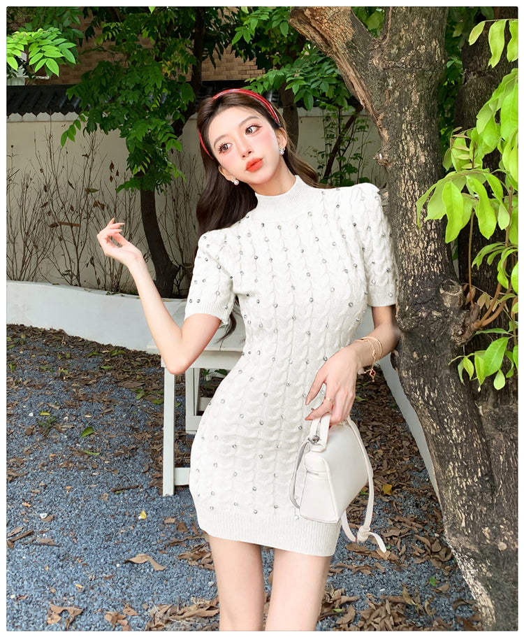 【dress】ダイヤモンドニットワンピースG24420