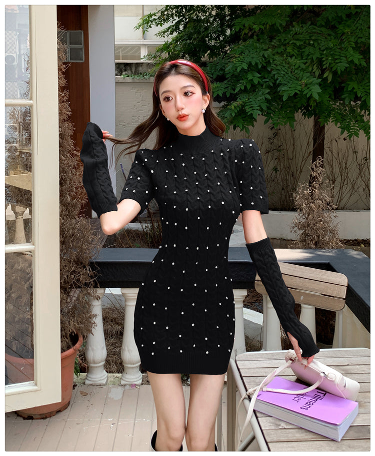 【dress】ダイヤモンドニットワンピースG24420