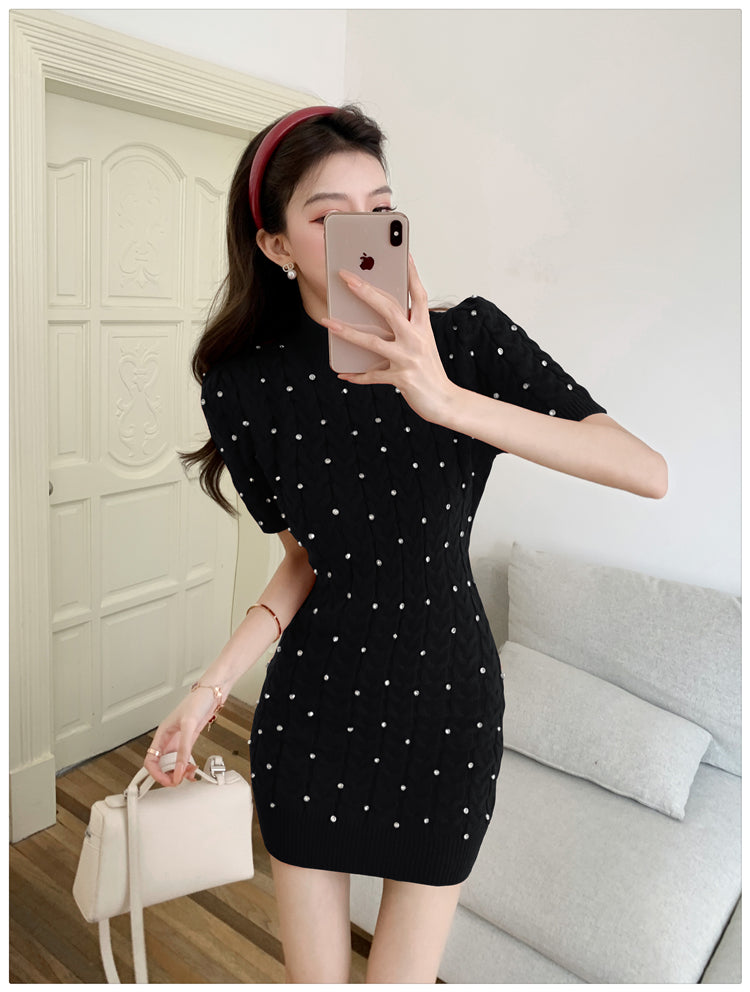【dress】ダイヤモンドニットワンピースG24420