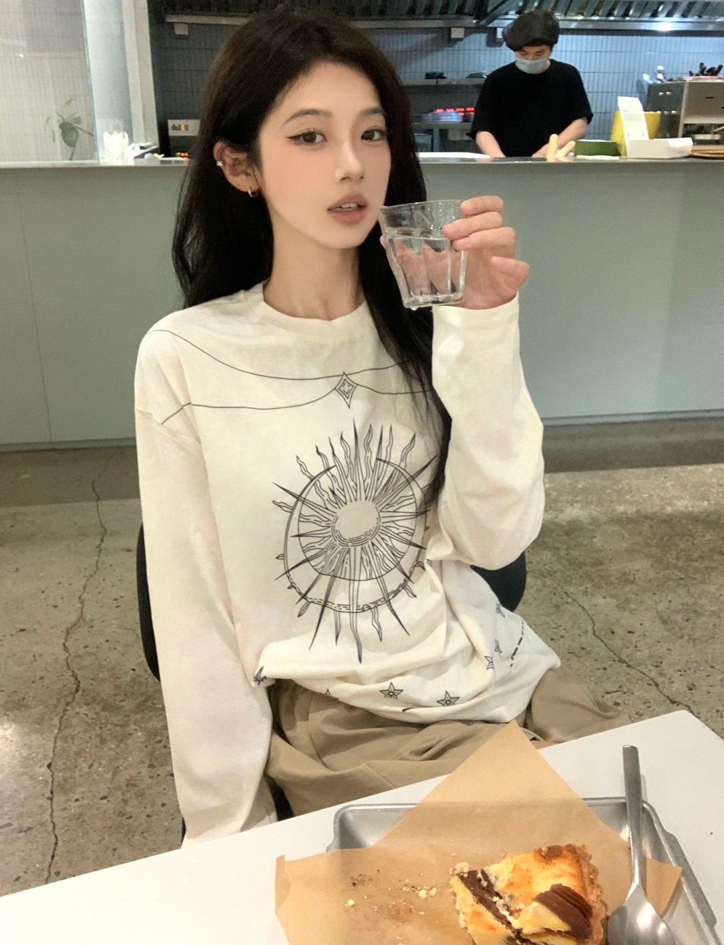 【tops】長袖プリントTシャツG24441