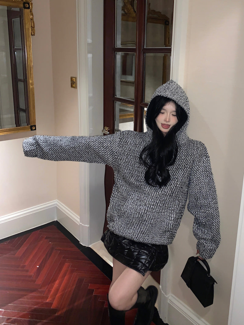 【tops】フード付き長袖パーカーG24447