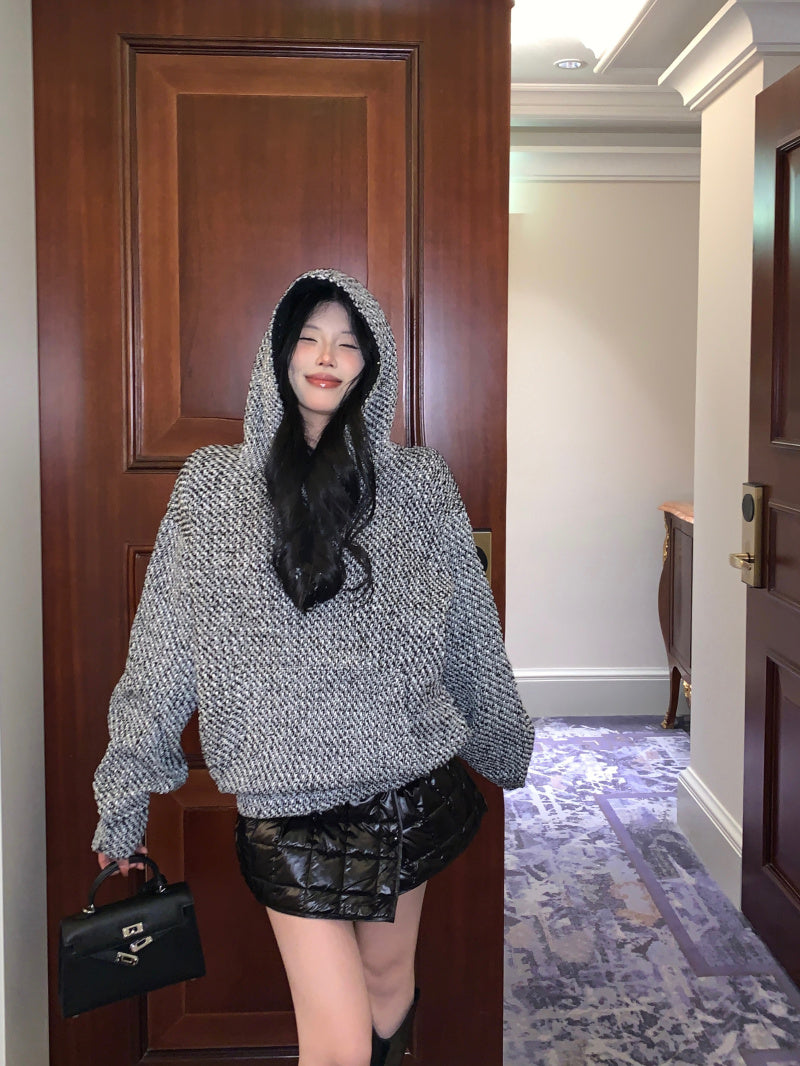 【tops】フード付き長袖パーカーG24447