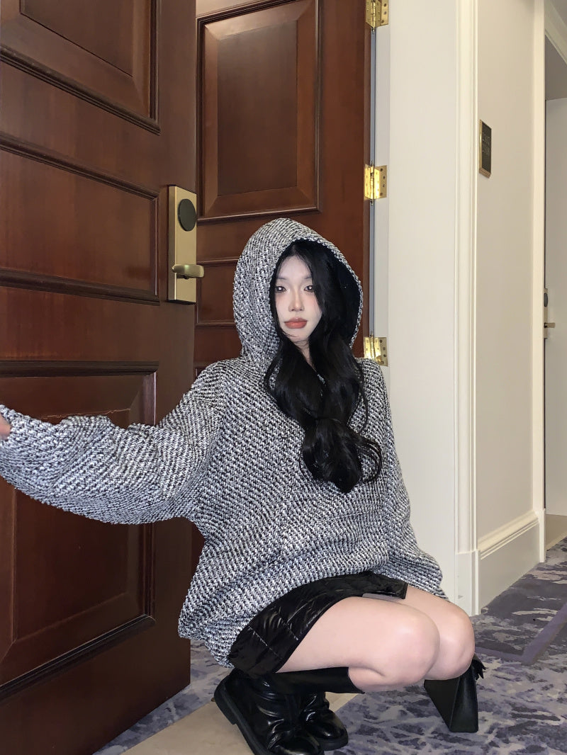 【tops】フード付き長袖パーカーG24447