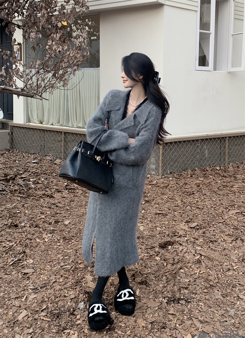 【outer】ゆったりロング丈ニットカーディガンG24451