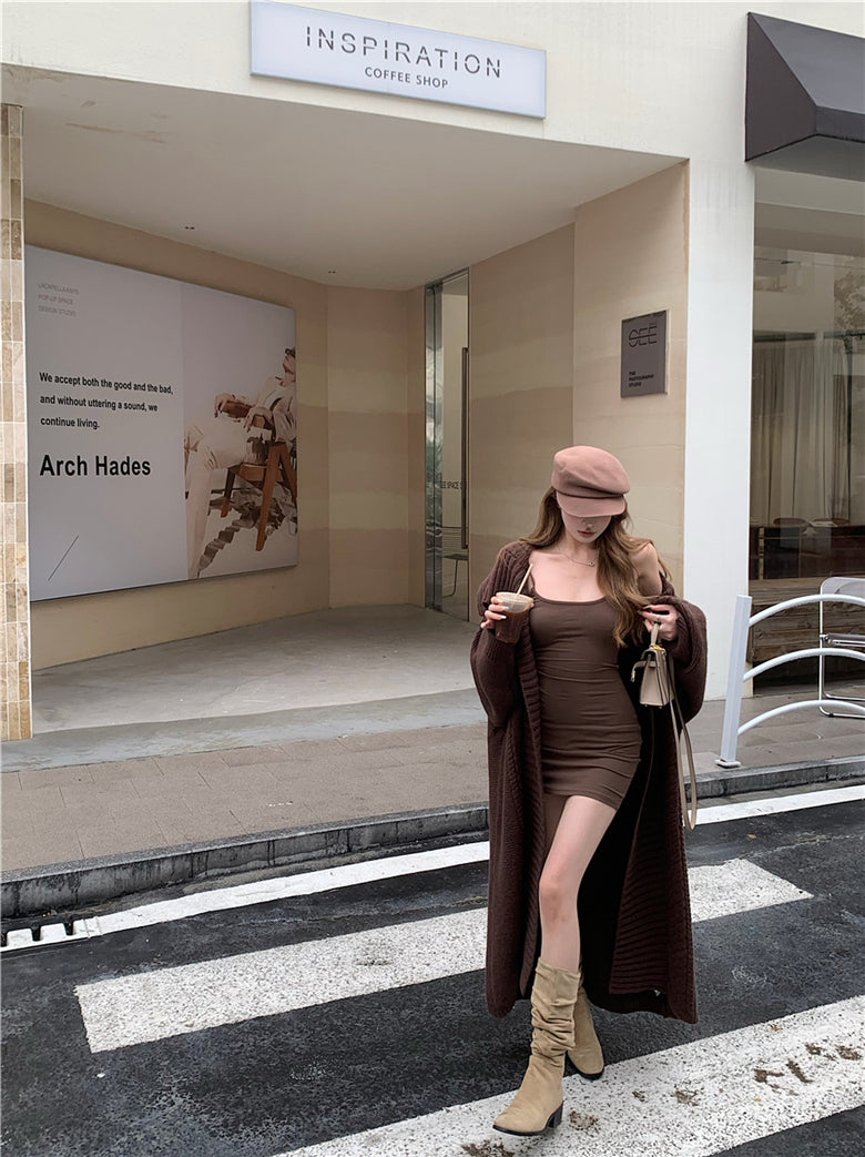 【outer】ゆったりニットカーディガンG24452