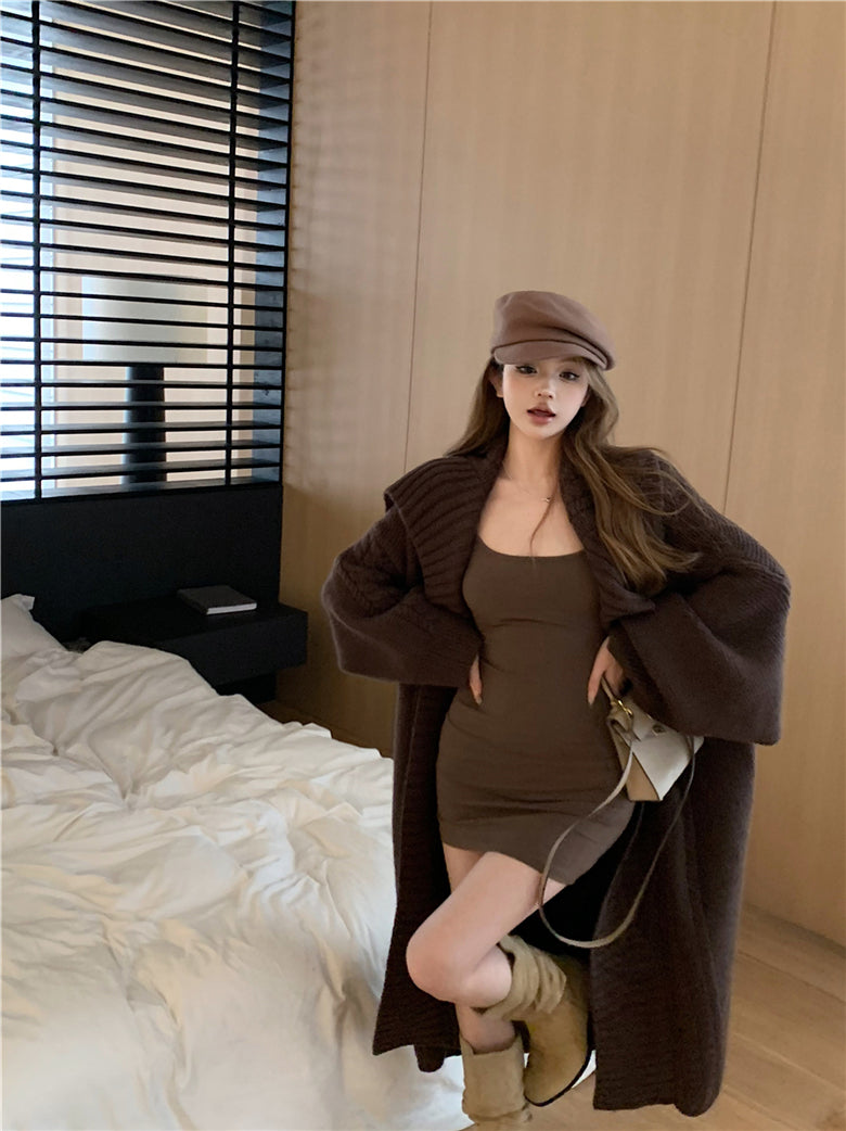 【outer】ゆったりニットカーディガンG24452