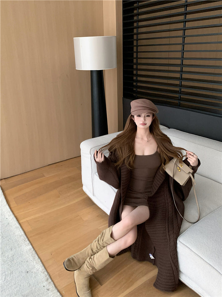 【outer】ゆったりニットカーディガンG24452