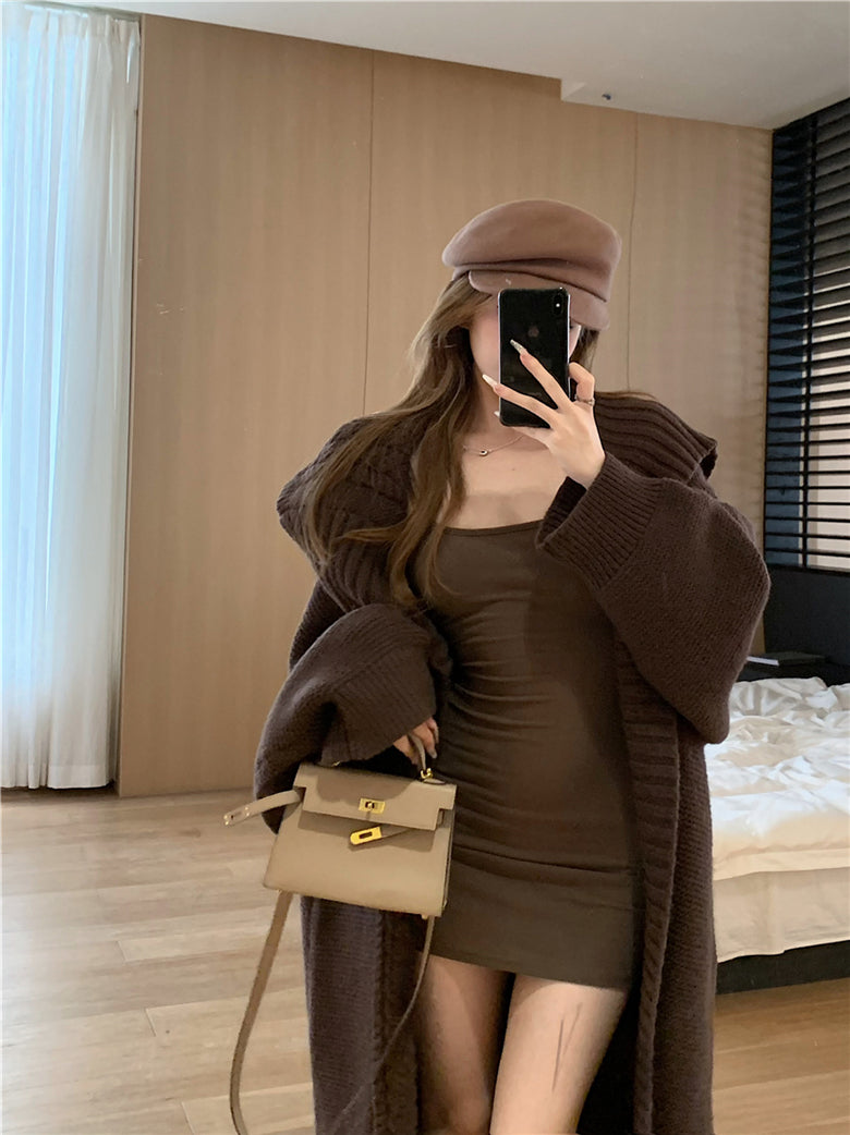 【outer】ゆったりニットカーディガンG24452