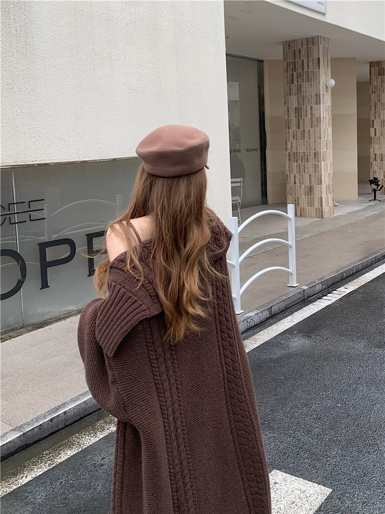 【outer】ゆったりニットカーディガンG24452