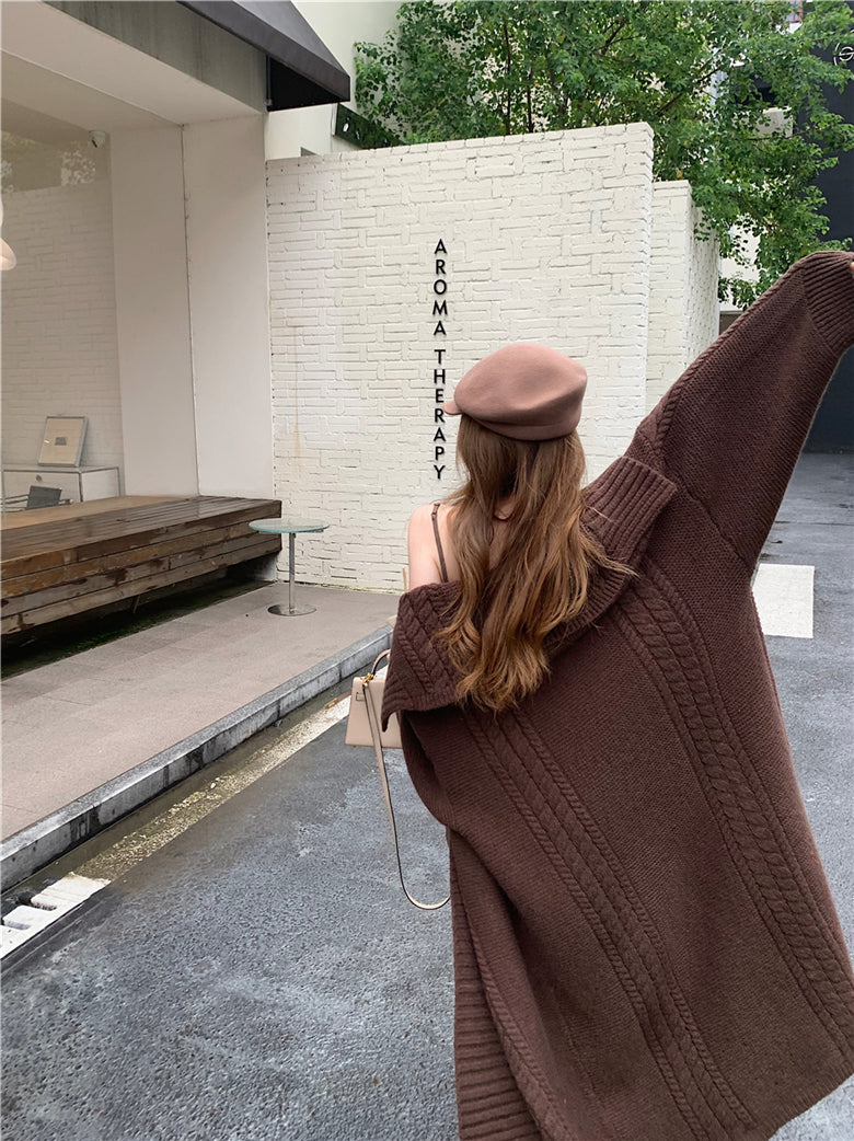 【outer】ゆったりニットカーディガンG24452