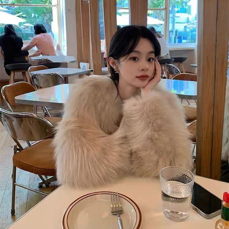 【outer】ファー秋冬厚手アウターコートG24458