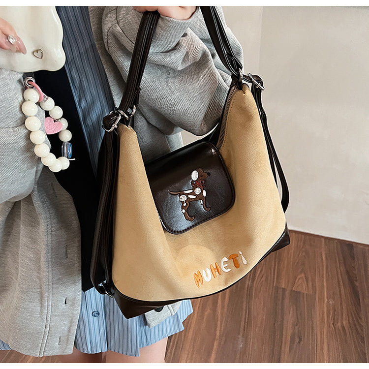 【小物】3色大容量ショルダーバッグG24464