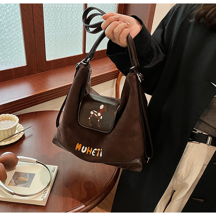 【小物】3色大容量ショルダーバッグG24464