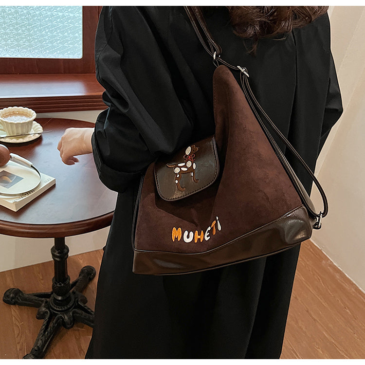 【小物】3色大容量ショルダーバッグG24464