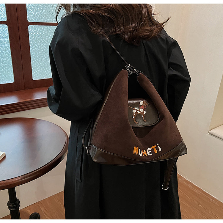 【小物】3色大容量ショルダーバッグG24464