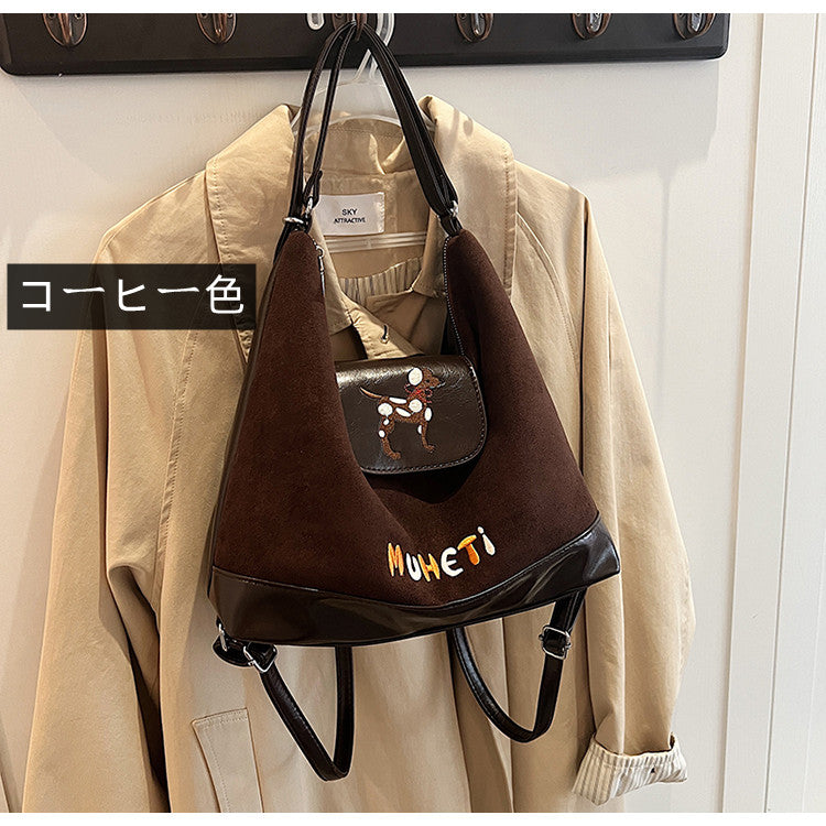 【小物】3色大容量ショルダーバッグG24464