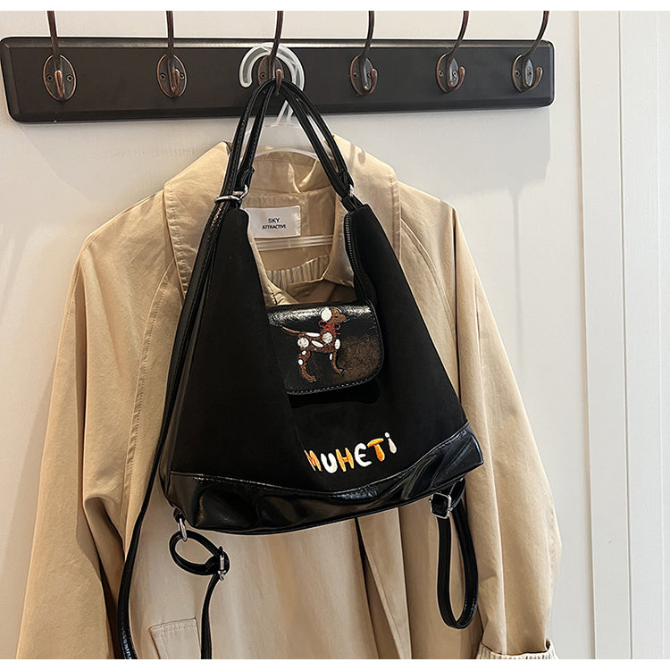 【小物】3色大容量ショルダーバッグG24464