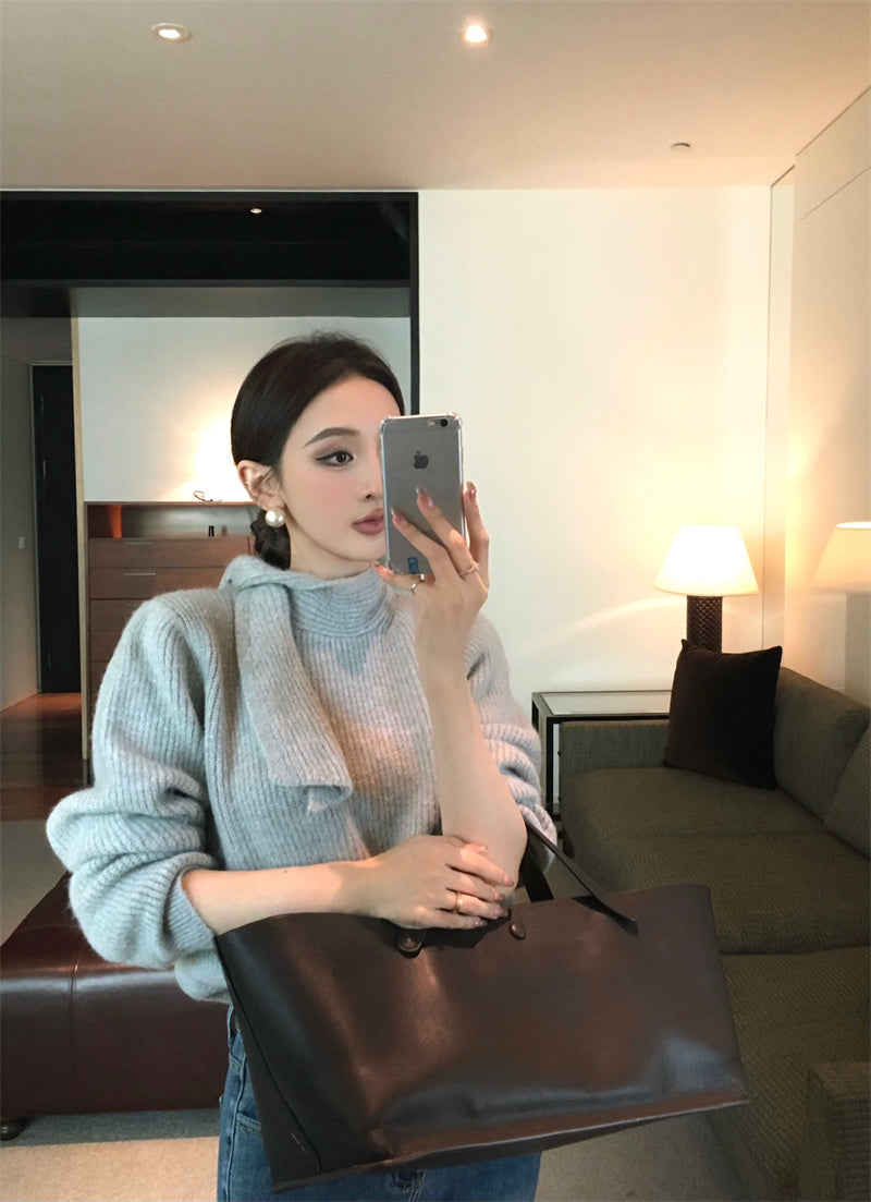 【tops】秋冬ゆったりニットセーターG24466