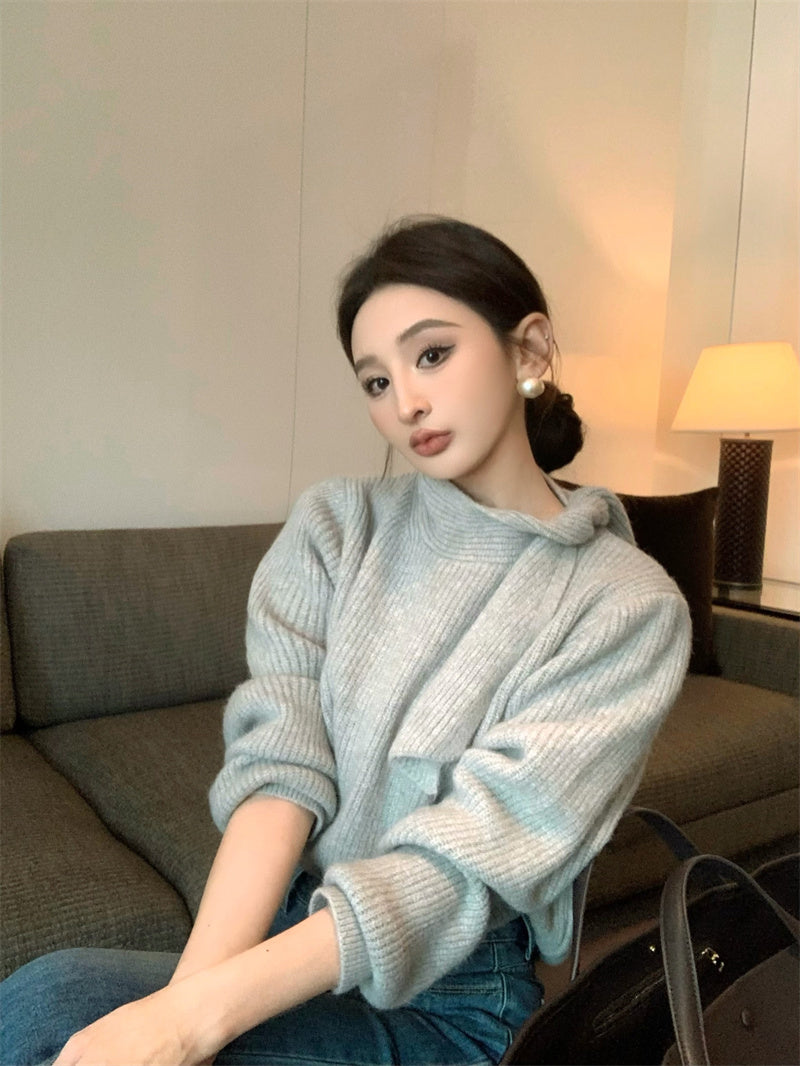 【tops】秋冬ゆったりニットセーターG24466