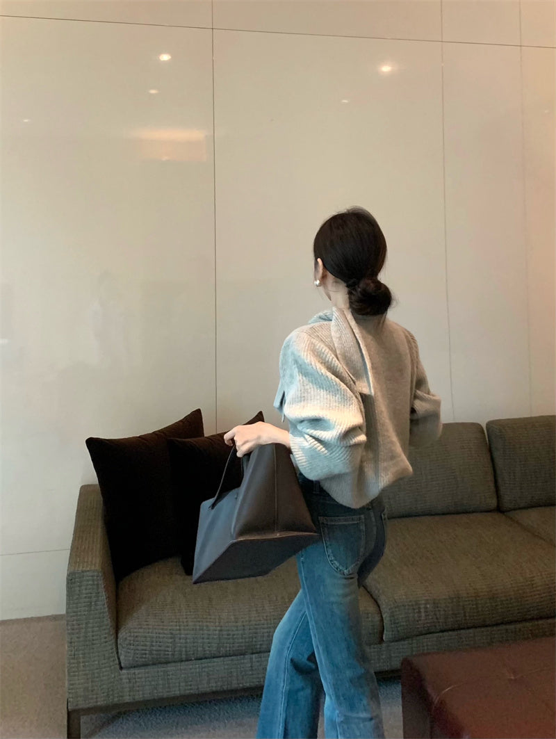 【tops】秋冬ゆったりニットセーターG24466