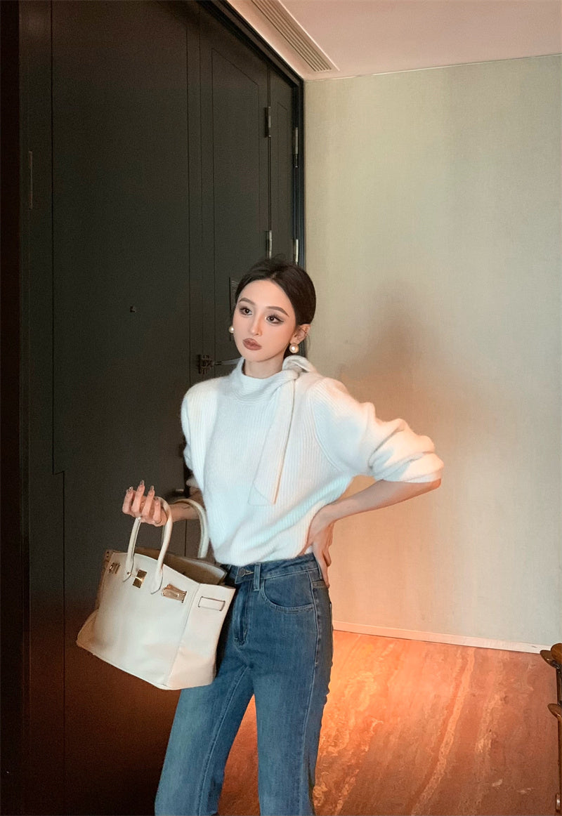 【tops】秋冬ゆったりニットセーターG24466