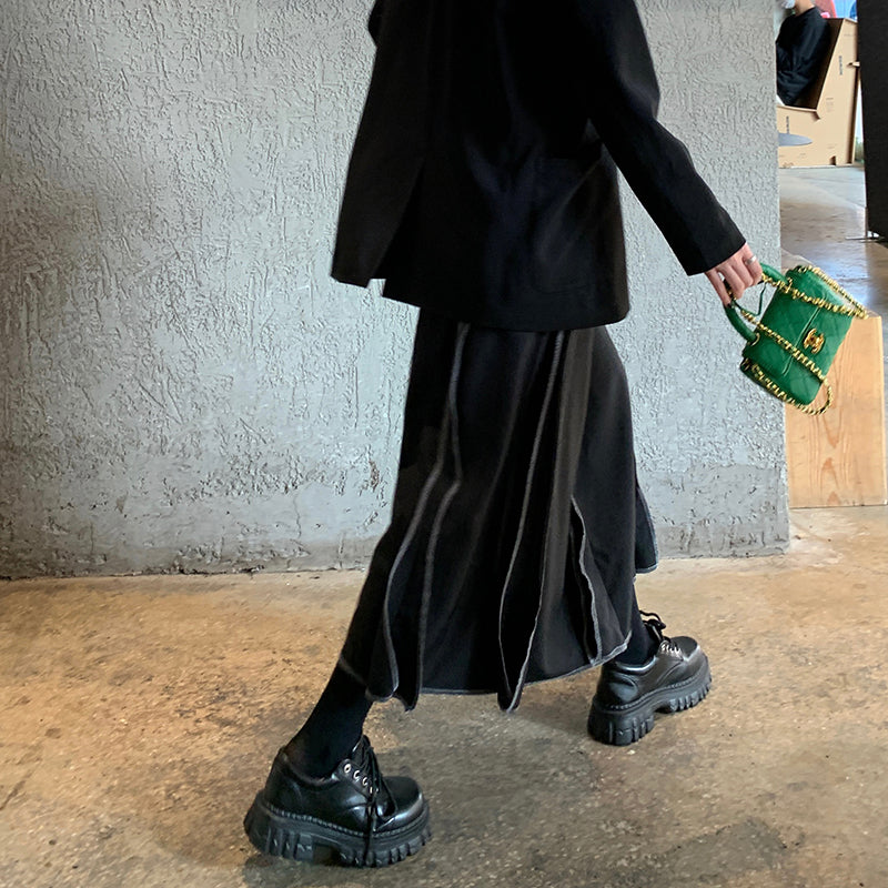 【bottoms】切り替えAラインスカートG24469