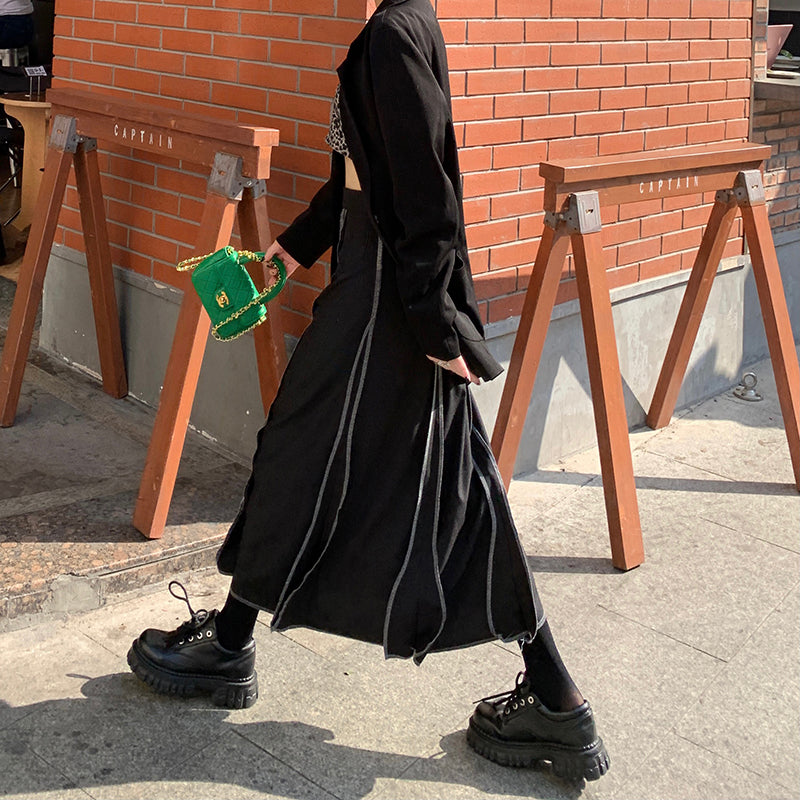 【bottoms】切り替えAラインスカートG24469