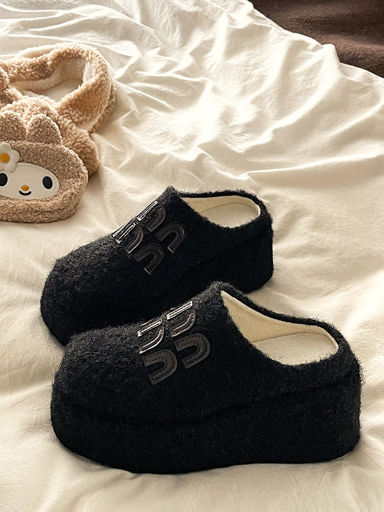 【shoes】4色厚底スリッパG24474