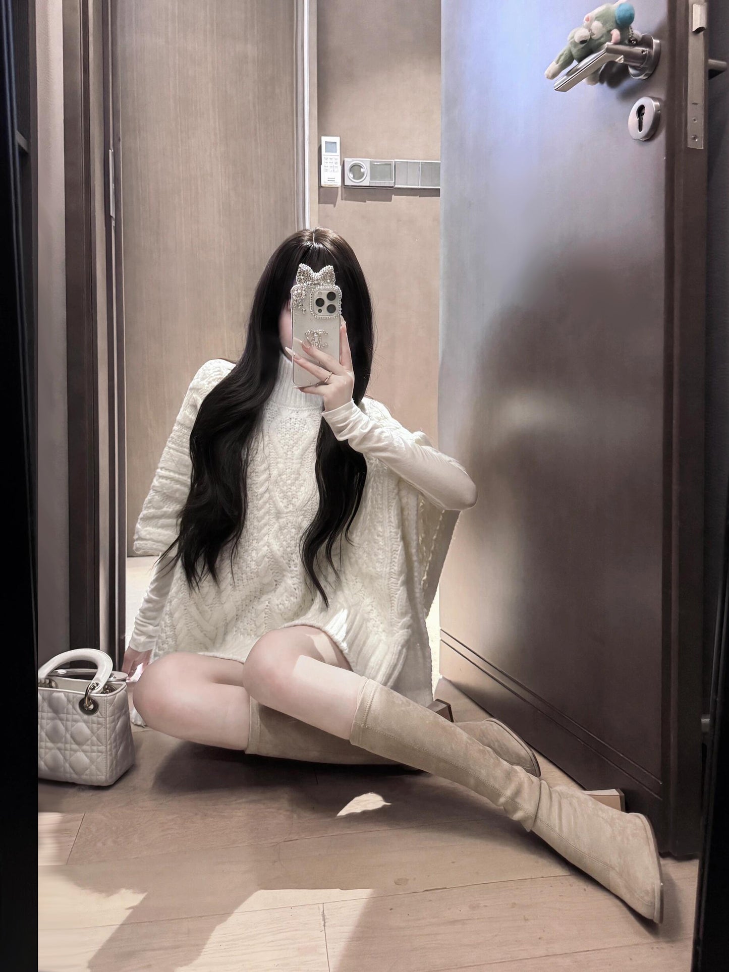 【tops】ハイネックニットセーターG24481