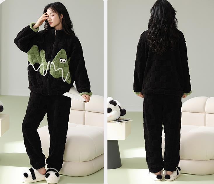 【ホーム・生活】ふわふわカップルパジャマ上下セットルームウェアF8427