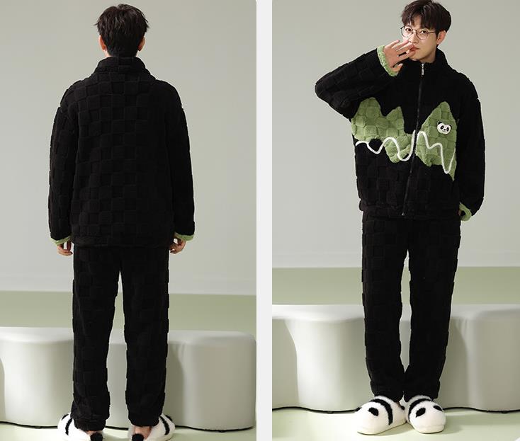 【ホーム・生活】ふわふわカップルパジャマ上下セットルームウェアF8427