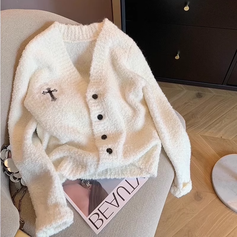 【outer】ゆったり厚手ニットカーディガンG24486