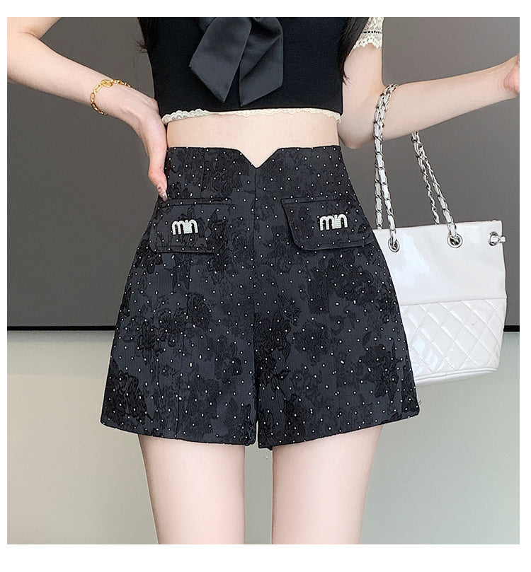 【bottoms】2色AラインショートパンツG24500