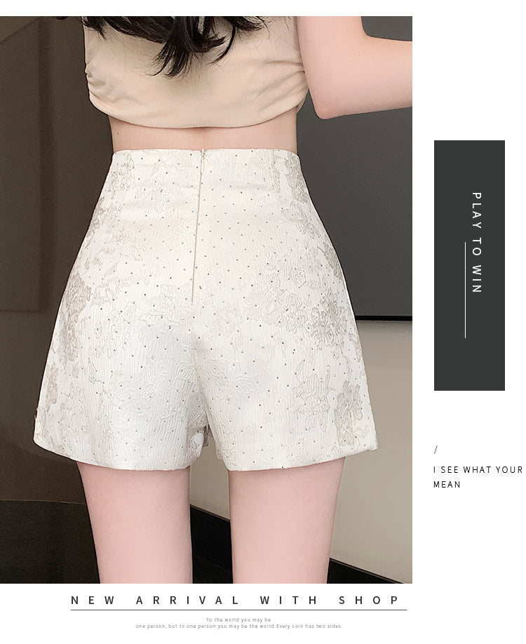 【bottoms】2色AラインショートパンツG24500