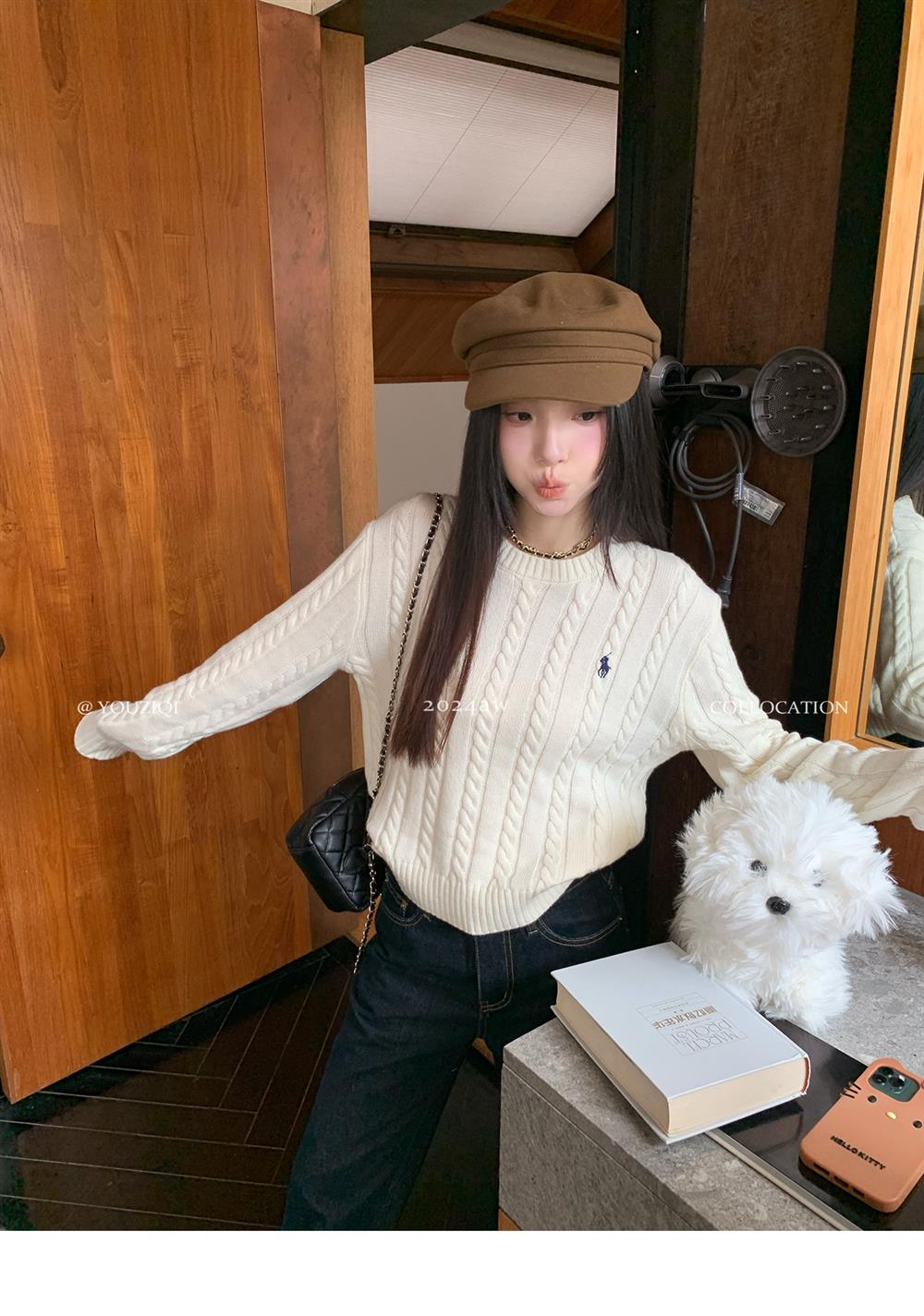 【tops】秋冬ニットセーターG24505