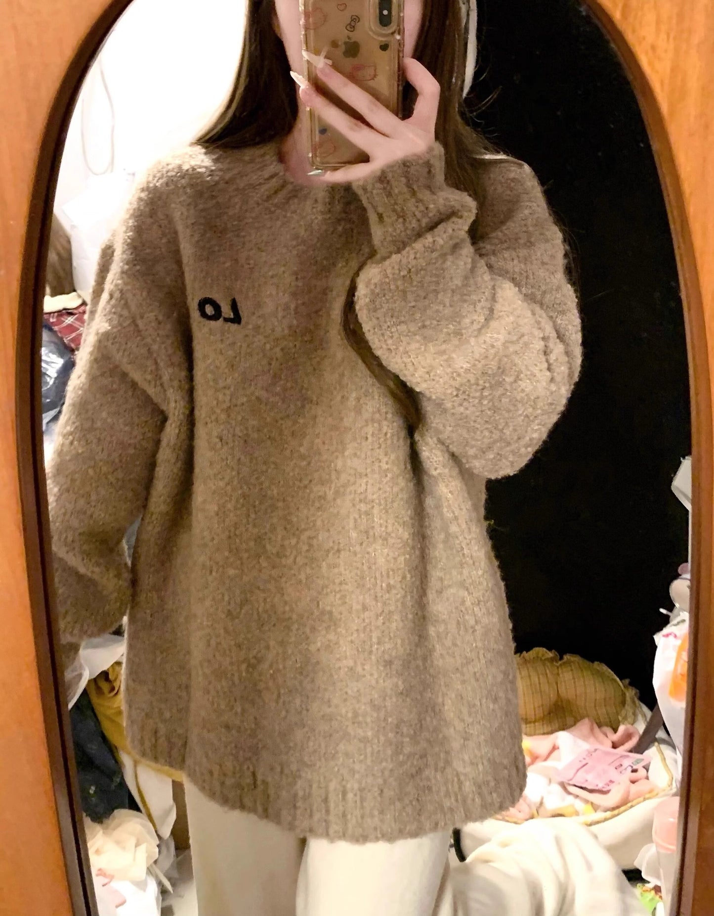 【tops】ゆったり秋冬ニットセーターG24516