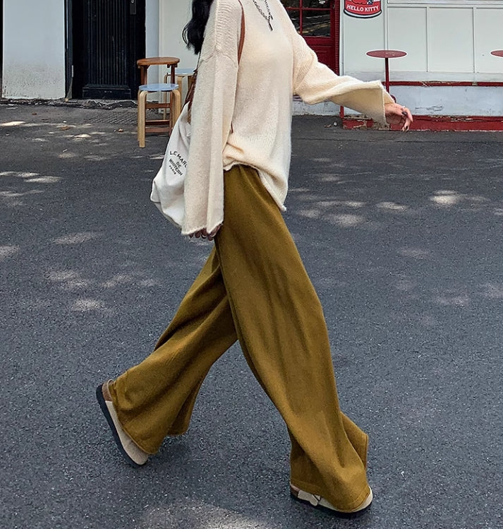【bottoms】ゆったりニットガウチョパンツG24518