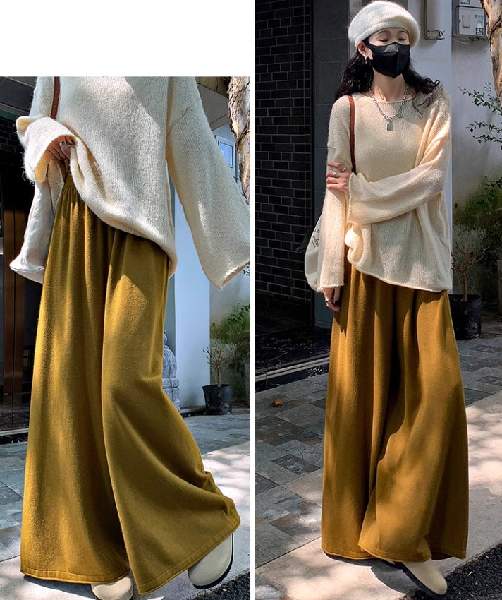 【bottoms】ゆったりニットガウチョパンツG24518