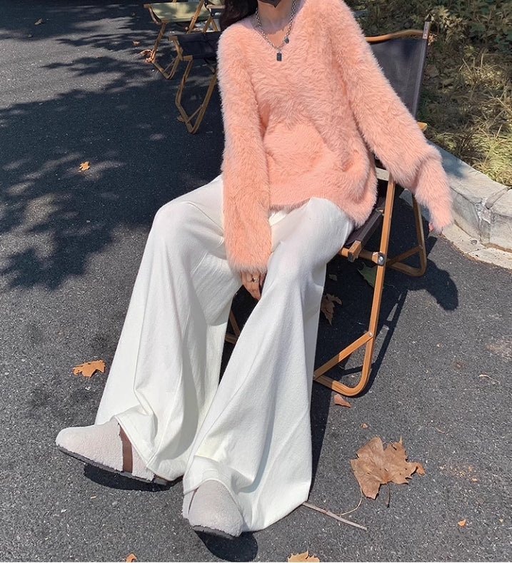 【bottoms】ゆったりニットガウチョパンツG24518