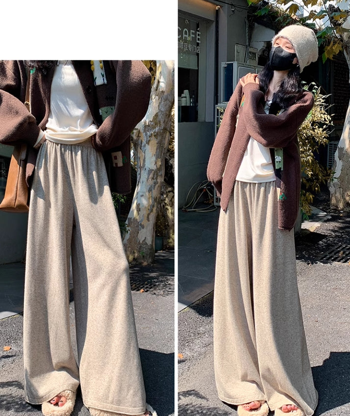 【bottoms】ゆったりニットガウチョパンツG24518