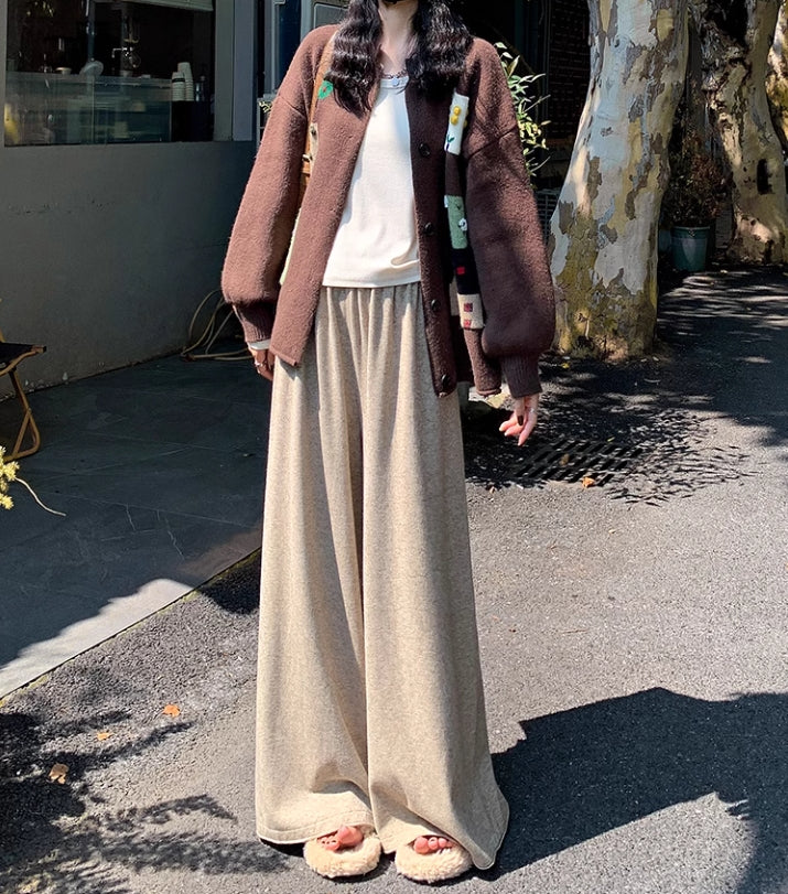 【bottoms】ゆったりニットガウチョパンツG24518