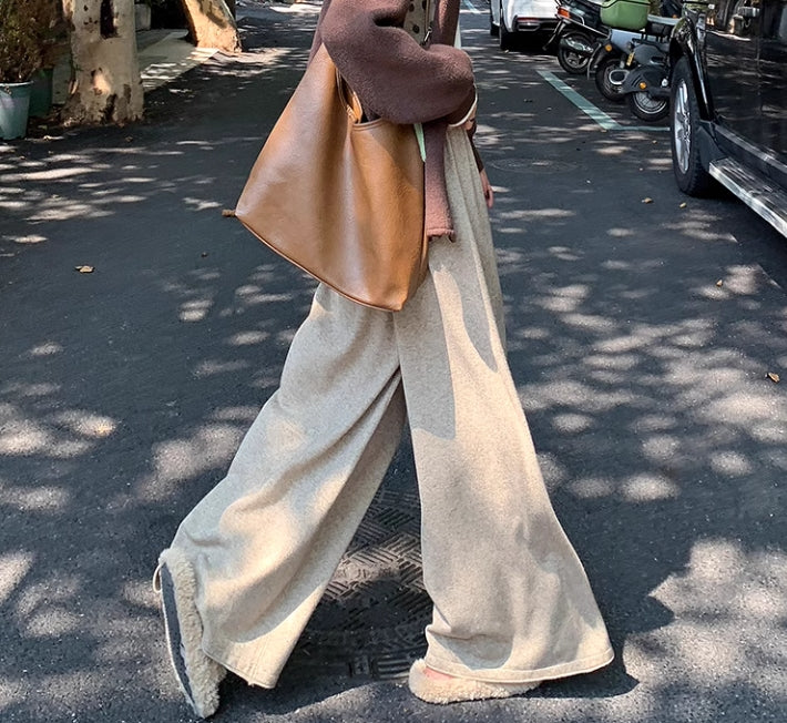 【bottoms】ゆったりニットガウチョパンツG24518