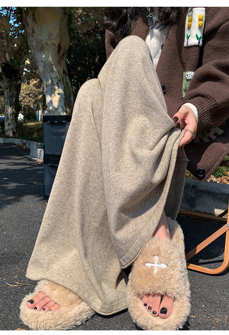 【bottoms】ゆったりニットガウチョパンツG24518