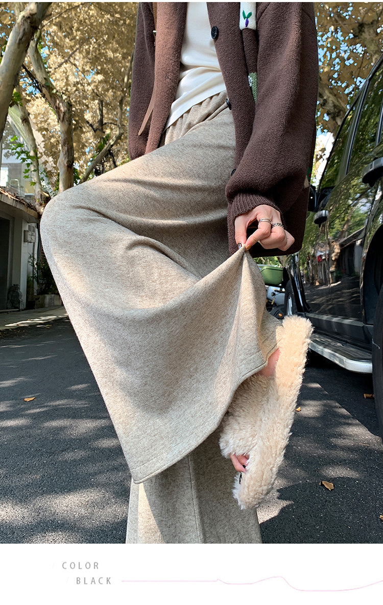 【bottoms】ゆったりニットガウチョパンツG24518
