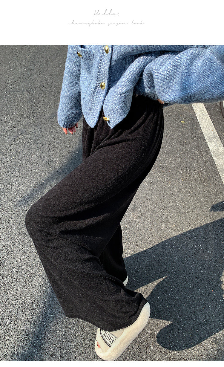 【bottoms】ゆったりニットガウチョパンツG24518