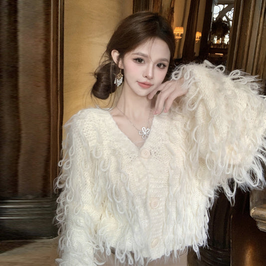 【tops】VネックニットセーターG24527