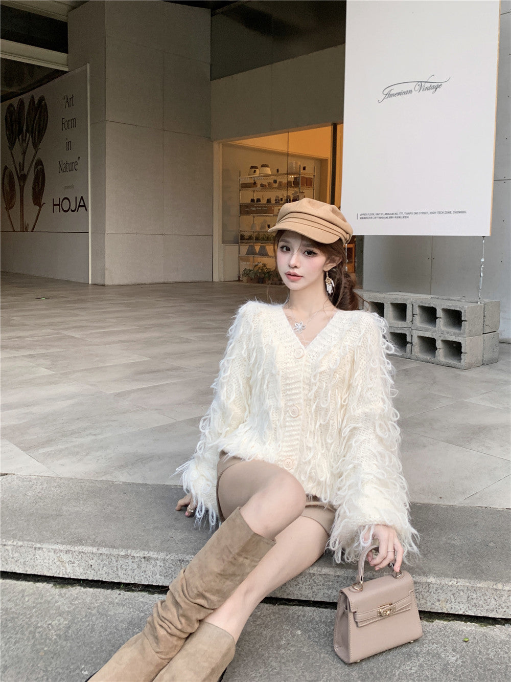 【tops】VネックニットセーターG24527